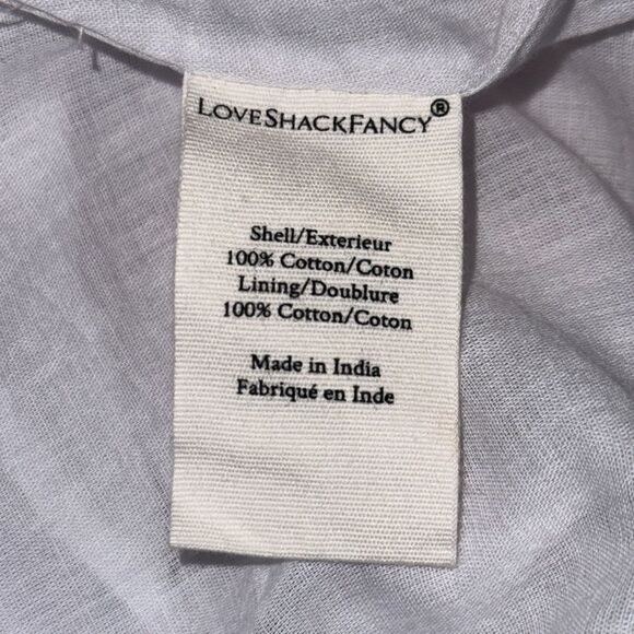 NWT LoveShackFancy Cora Mini Dress Pink Brimfield Floral Medium - Picture 14 of 16